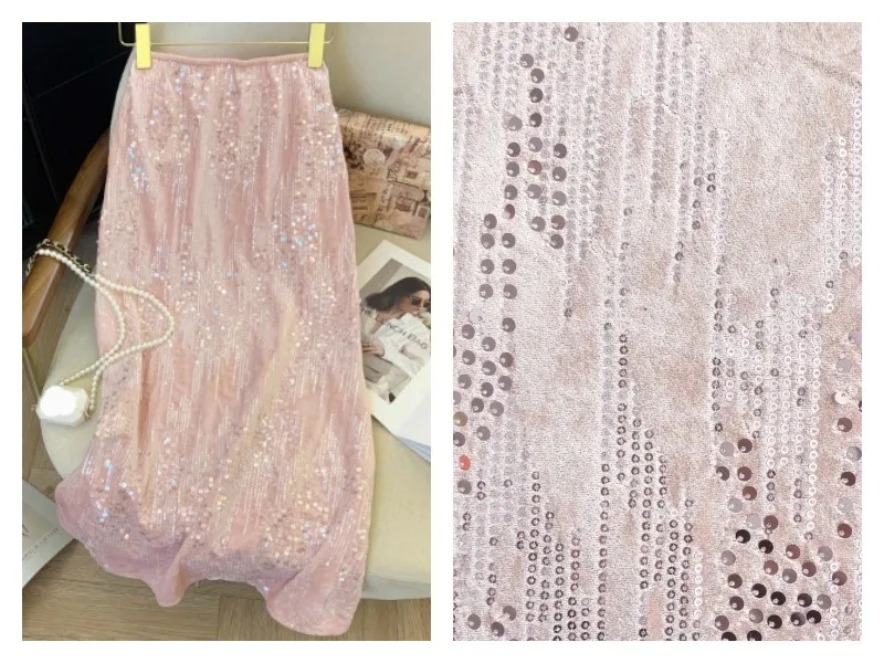 Sequin Embroidery Velvet Fabric 4 Sequin Embroidery Velvet Fabric 4