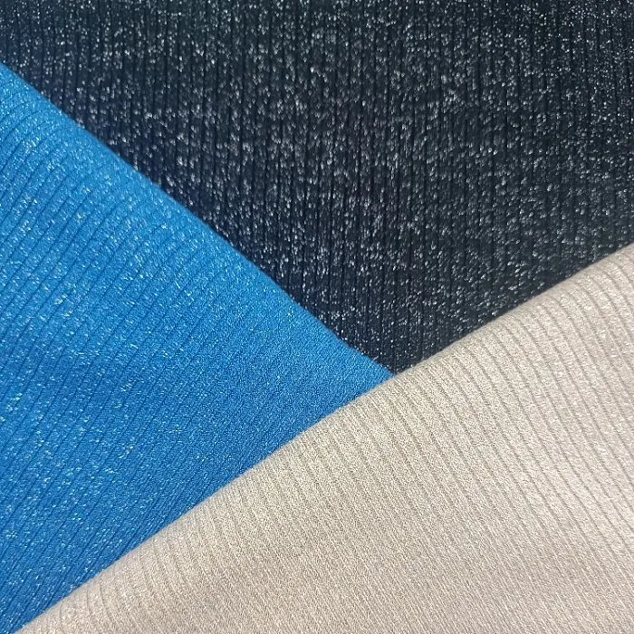 Lurex Rib Knit Fabric
